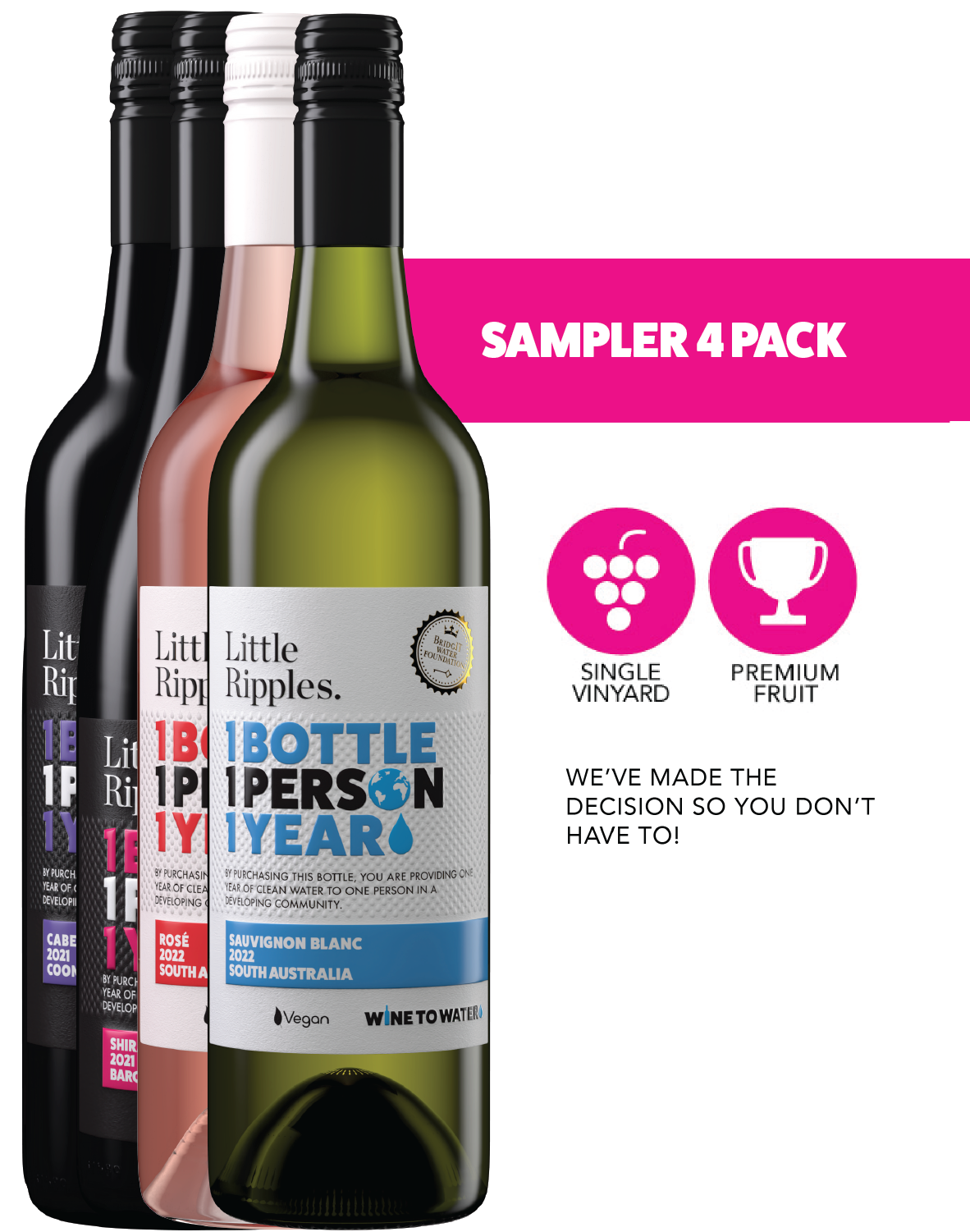 Little Ripples | Premium Australian Wines for a Cause | Starter 4 Pack