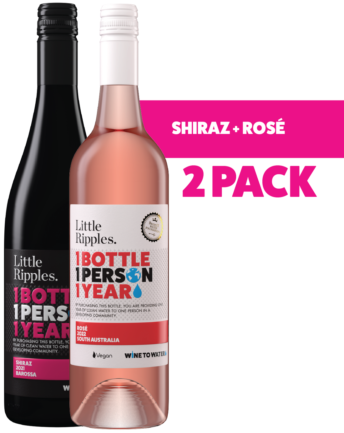 Little Ripples | Wines for a Cause | Adelaide Shiraz and Rosé